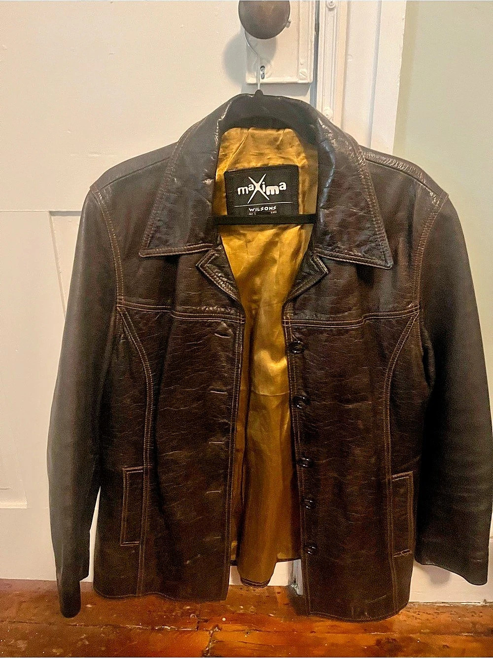 maxima Wilson LeatherJacket in chocolate Brown xl